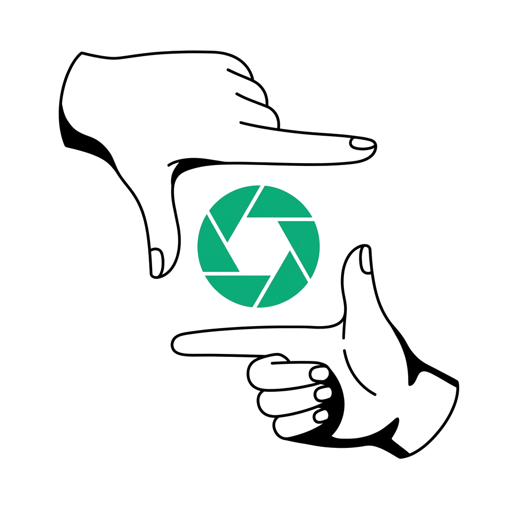 Ilustración de encuadre de cámara y producción audiovisual